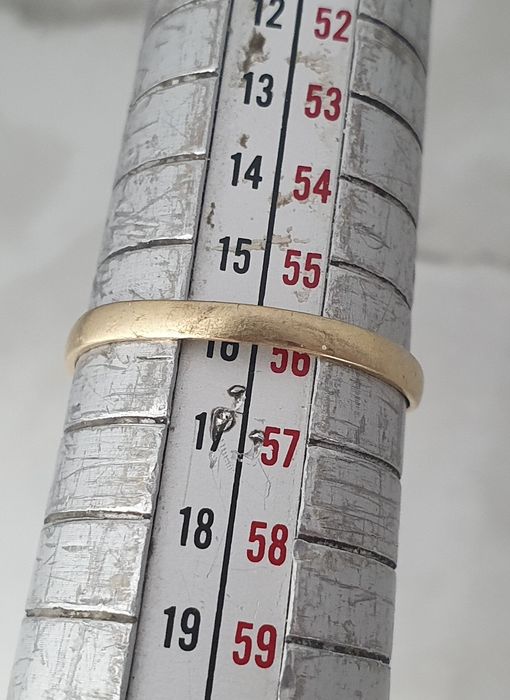 Inel cu inimă din aur de 14K – mărimea 56, gramaj 1,40 g