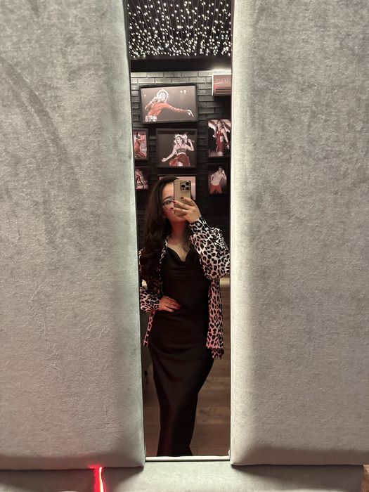 Платье атлас с рубашкой