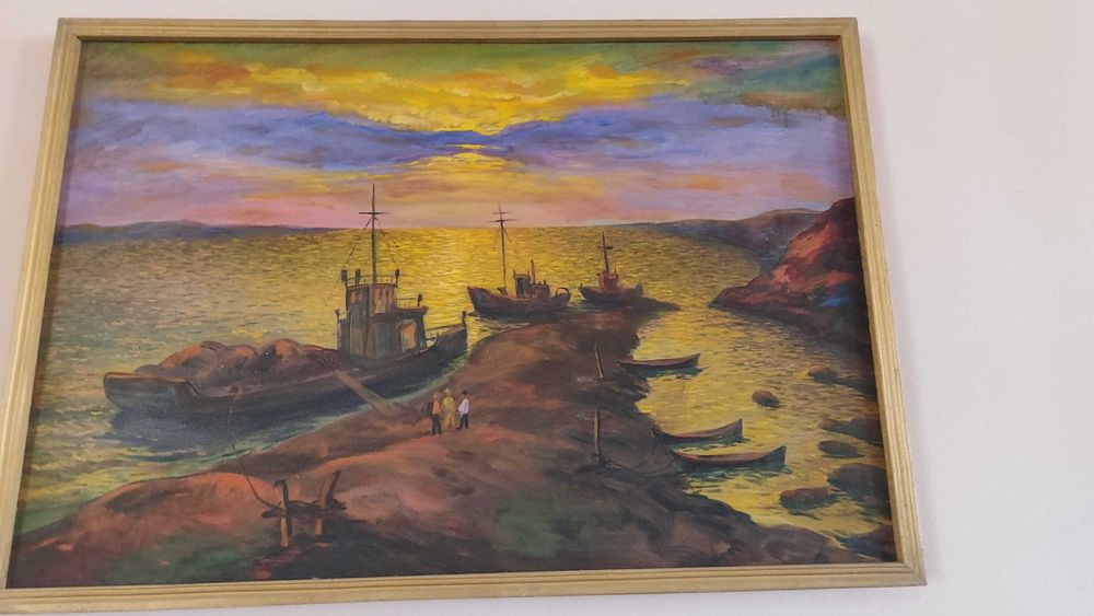 Картины природа холст, масло. Народный худ Серекеев Базарбай