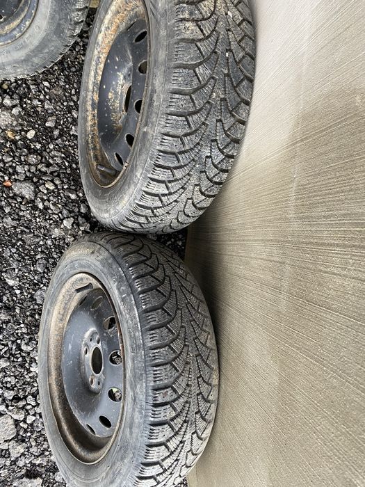 4 бр Железни джанти с гуми 4х100  14 цола