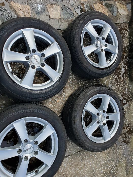 4бр алуминиеви джанти  Децент за БМВ серия 1/ 7ж Х16/ ет 40/ 5Х 120/