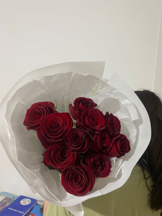 Красные розы за 10к