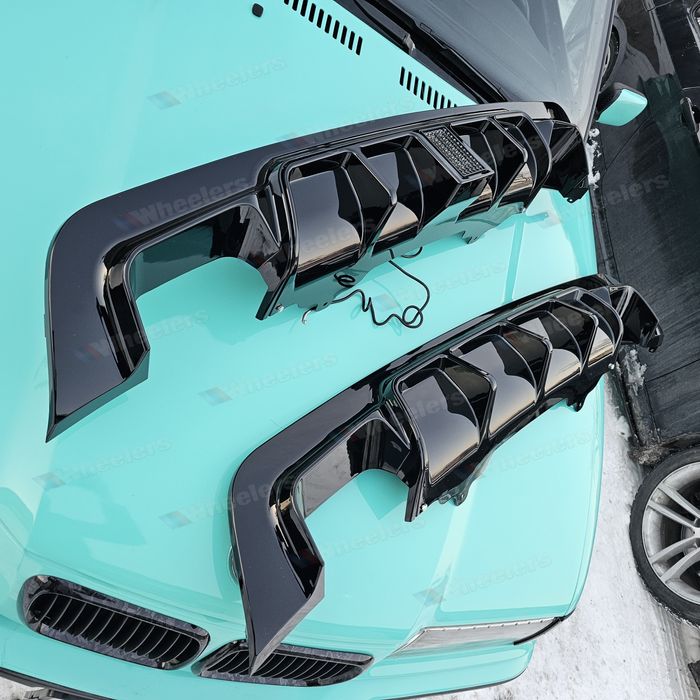 E60 диффузор на задний бампер М