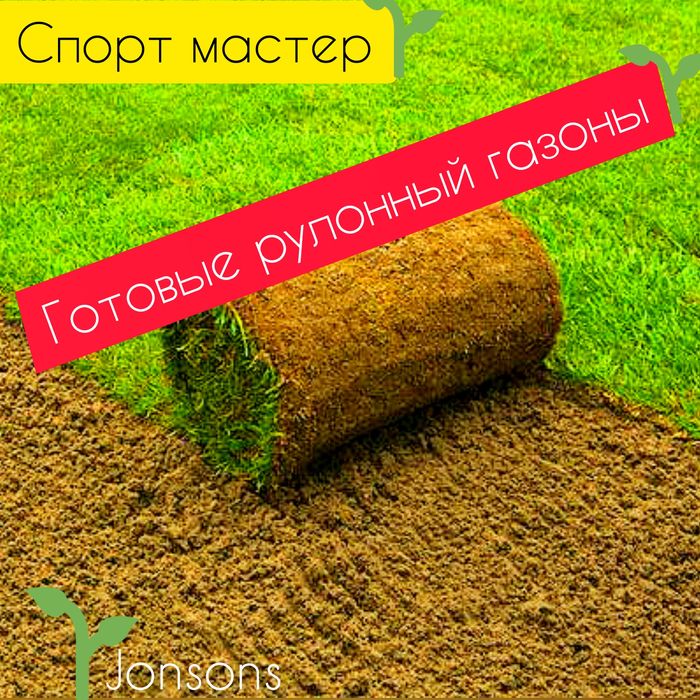 Газон готовый с установкой и также ландшафтный дизайн