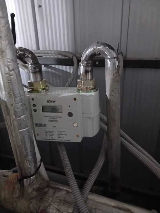Установка счетчик газа