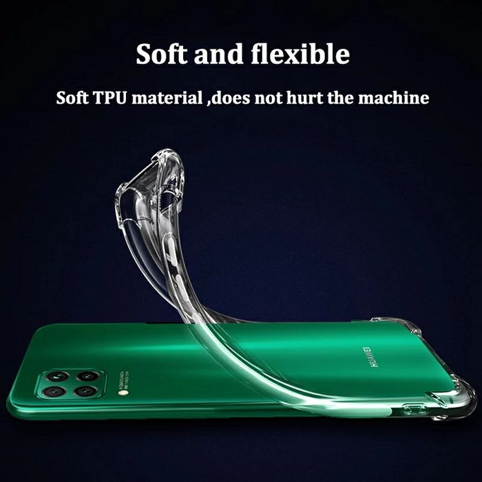 Прозрачен Силиконов Удароустойчив Кейс за Huawei P40 Lite Pro Nova 5T