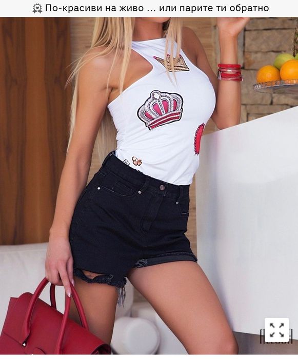 Къси дънкови панталони