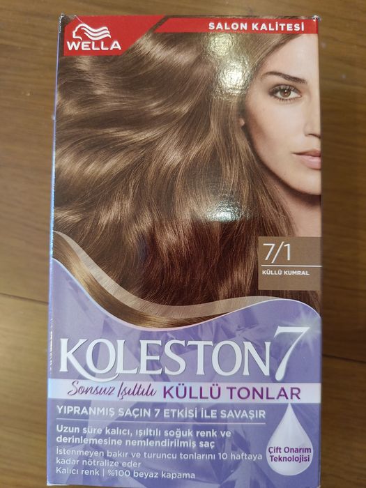 Непрофесионална боя за коса wella  koleston 7