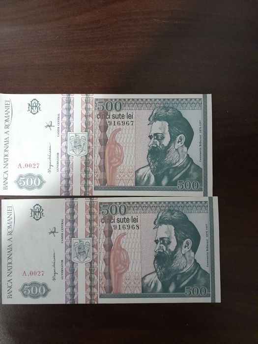 Bacnote 500 de lei,Constantin Brâncuși.