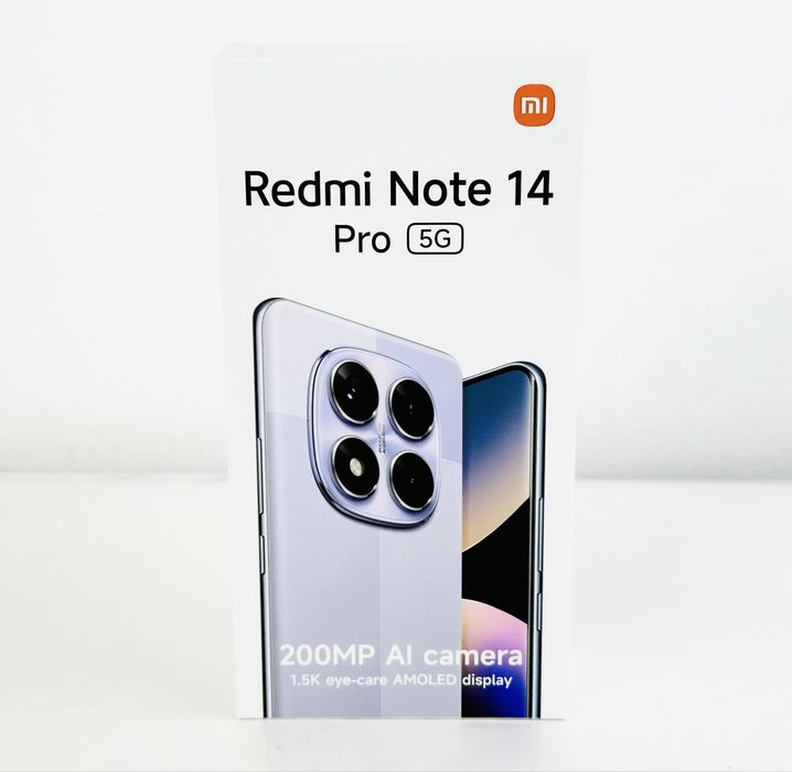НОВ! Xiaomi Redmi Note 14 Pro 5G 256GB 8RAM Black 2г. Гаранция!