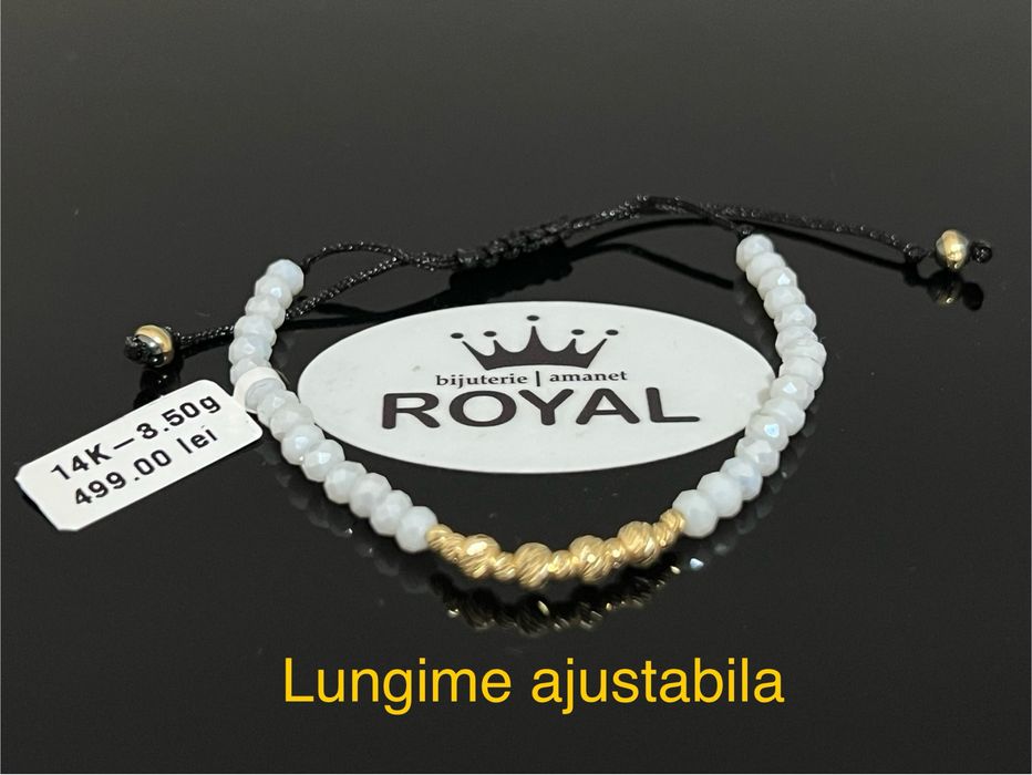 Bijuteria Royal CB : Bratara cu snur aur 14k 3,50gr