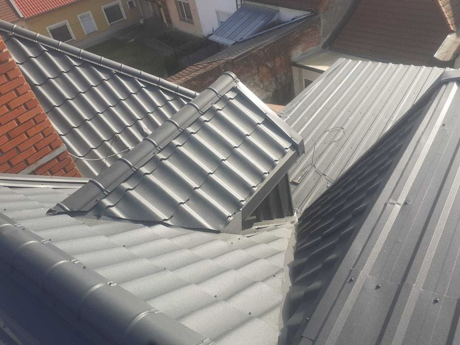 Montaj tigla metalica, ceramica, reparatii acoperisuri, mansardare