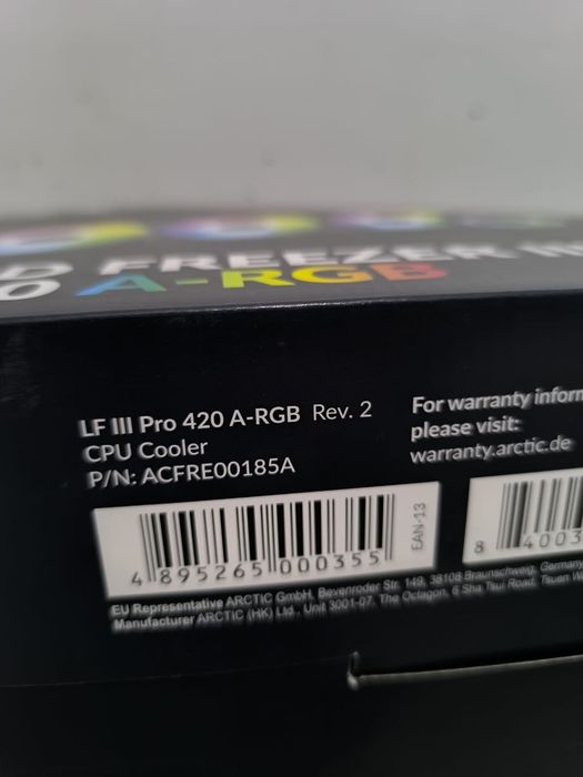 ARCTIC Liquid Freezer III Pro 420 Black ARGB MX-6 Rev.2 !