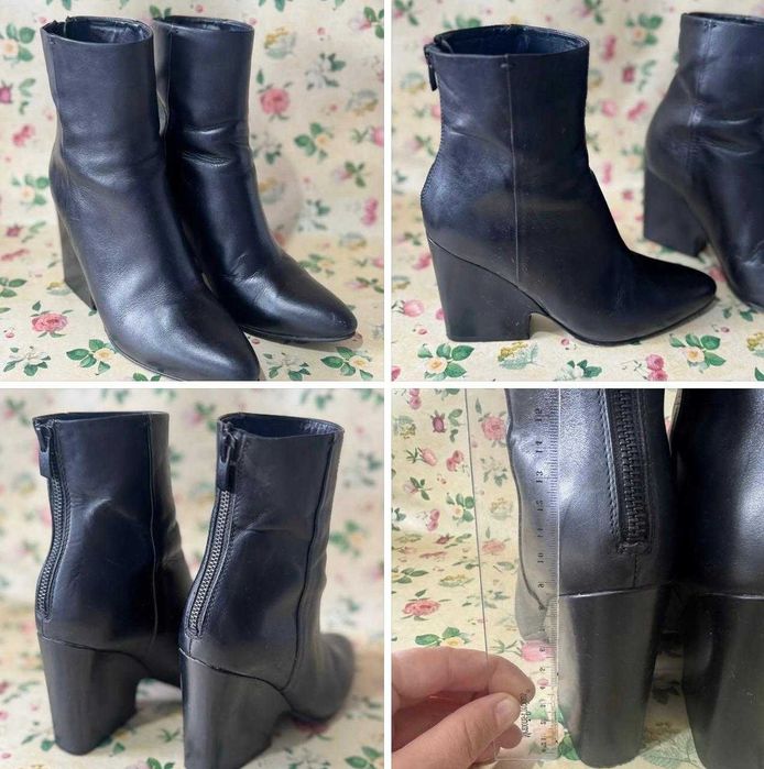Botine elegante Musette din piele naturală