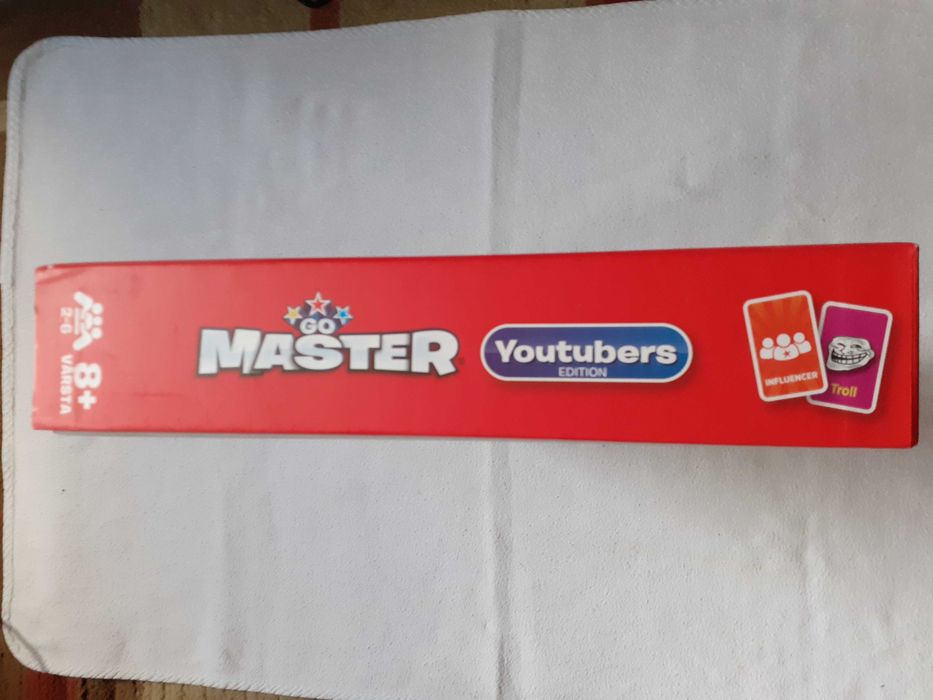 Joc de societate Go Master Youtubers, recom.8+, nou, sigilat, de cadou