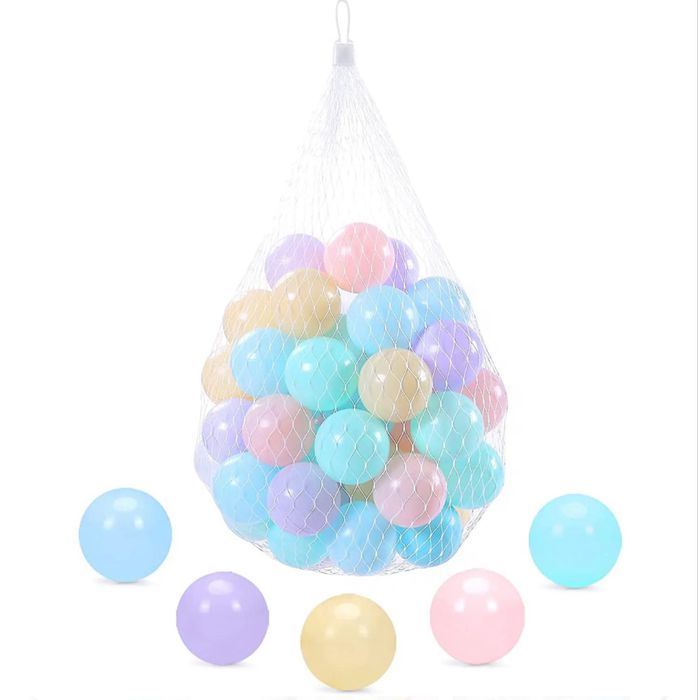 100 bile colorate pentru piscina, spatiu de joaca, cort, tarc copii