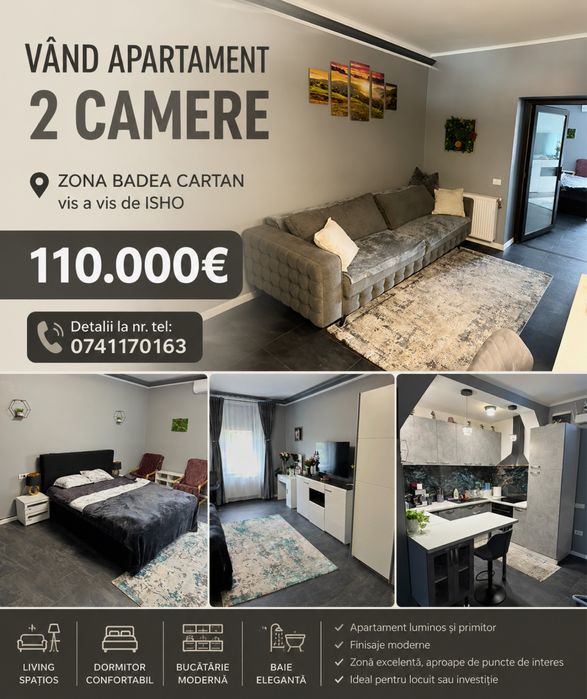 Propietar, vand apartament renovat si mobilat
