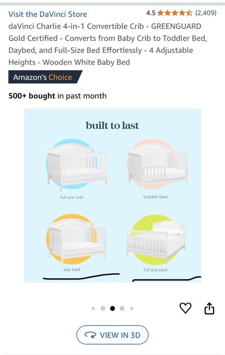 Детско легло с био памук матрак