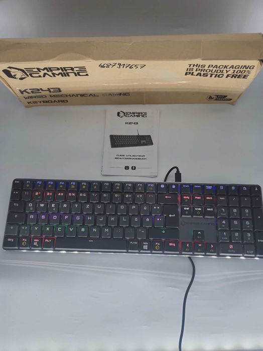 Tastatura Mecanica EMPIRE GAMING K243 Low Profile QWERTZ - Resigilat