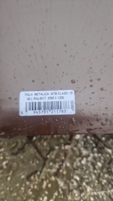 Vand tabla tip tigla 15 lei mp.