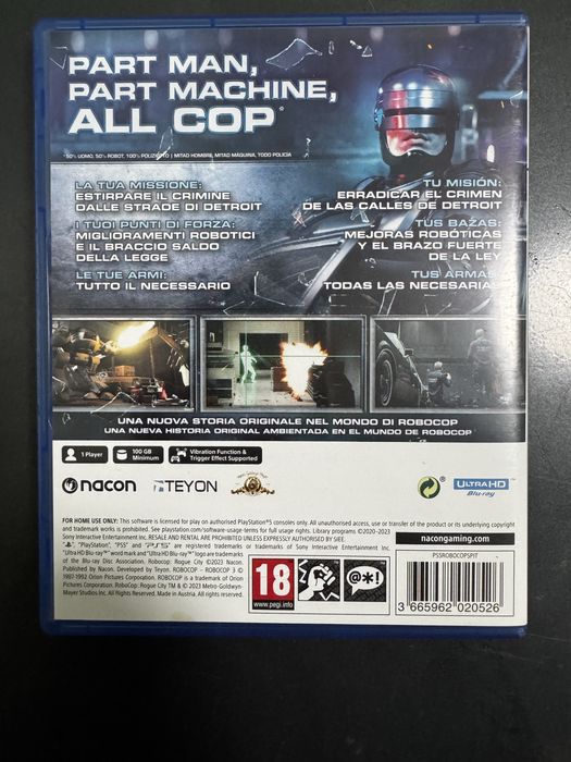 Robocop  диск для ps5