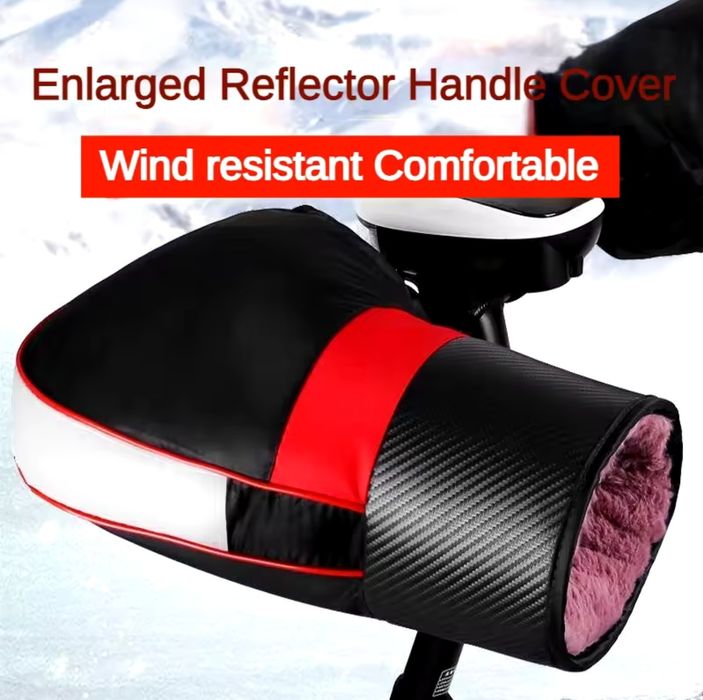 Manusi plusate rezistente la apa ghidon scuter/moto handlebar muffs