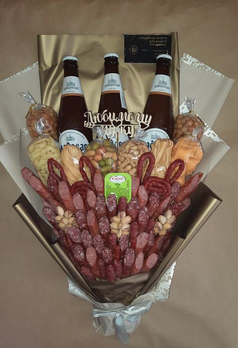 Мужские съедобные букеты