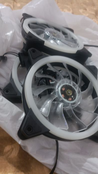 RGB корпусные куллера 3шт.