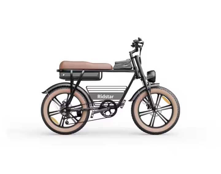Електрически велосипед Ridstar CR20 – 1000W, 48V, 20" Fat гуми, 15Ah