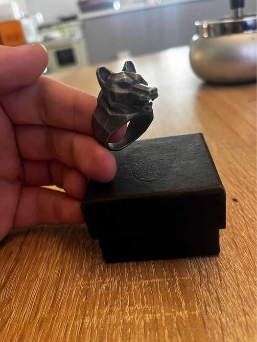 Inel Lup Inel Craniu Inel Raven