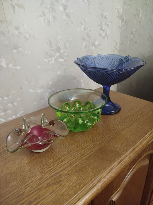 Ваза чешская 1980г ретро