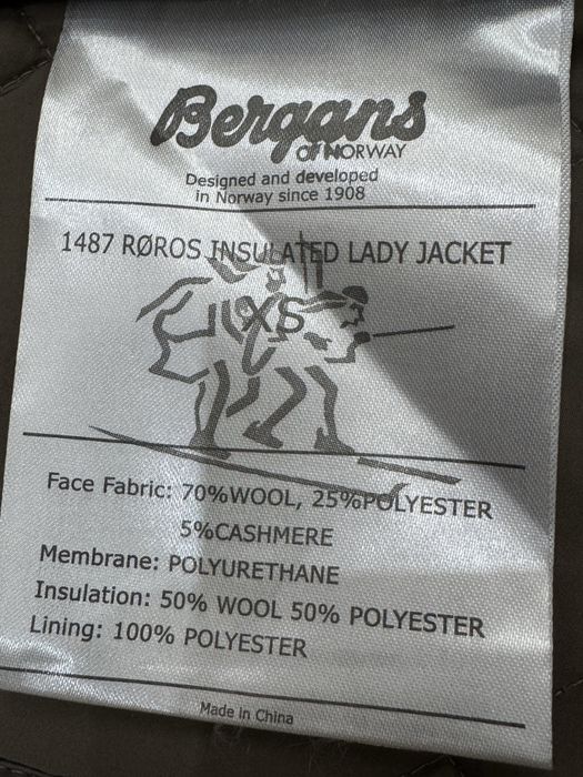 Дамско вълнено яке BERGANS OF NORWAY . Размер XS