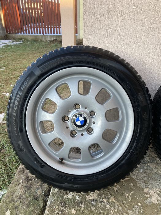 Set jante  BMW 5x120 R16 7J ET47 + cauciucuri de iarnã Hankook