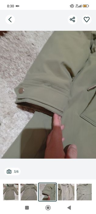 Очень теплая куртка с мехом новая