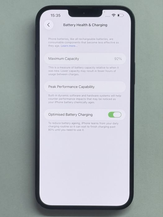 iPhone 14 Plus Black 92% battery