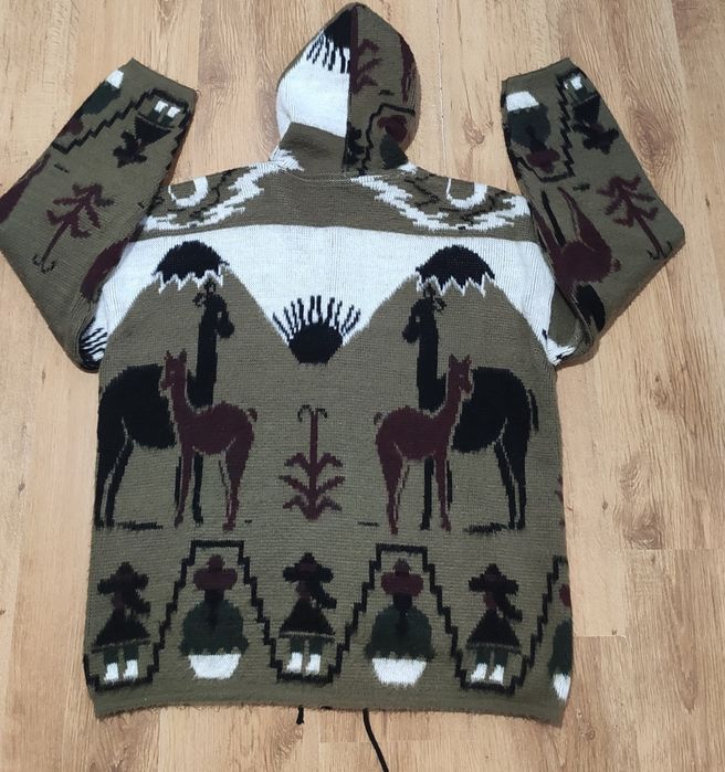 Hanorac din lână Alpaca Ecuador mărimea L