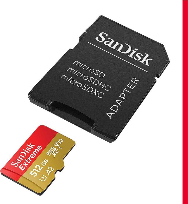 SanDisk Extreme microSD 512GB, 190MB/s 4K 5K | Доставка [Оригинал США]
