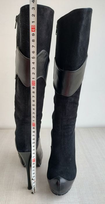 Cizme negre din piele naturală mărimea 36