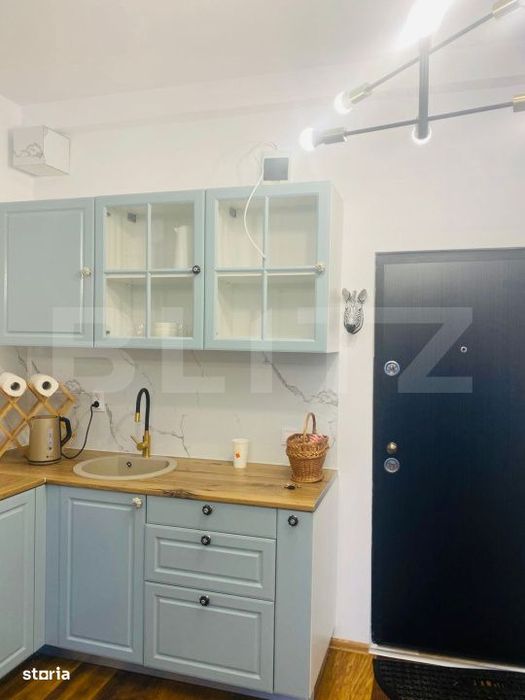 Garsoniera moderna, complet utilata si finisata cu gust - zona Steagu