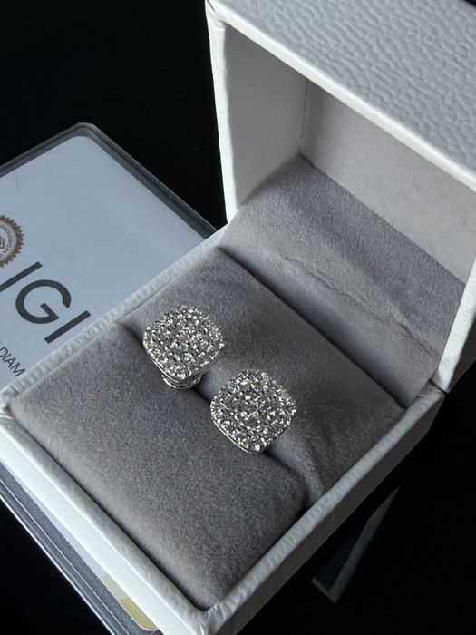 Cercei cu diamante VVS1 Lab Grown IGI Square 8MM