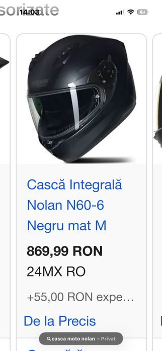 Casca moto neagra   nolan