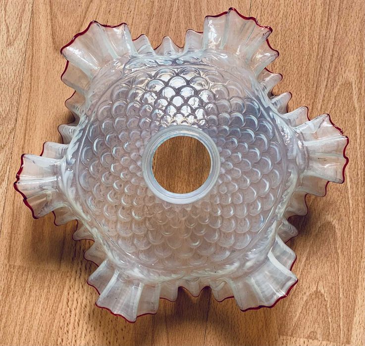 Абажури от масивно стъкло, френски, от преди 1939г., 3 броя