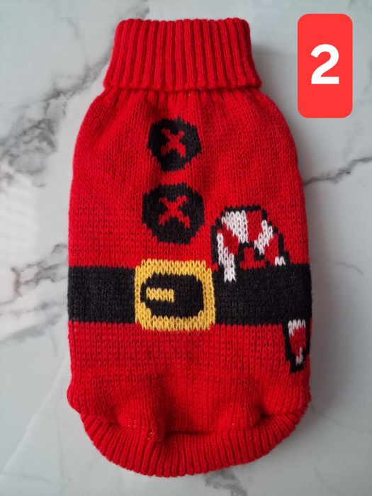 Коледни дрешки за кученца и котки от XS до L; пуловер за куче и коте