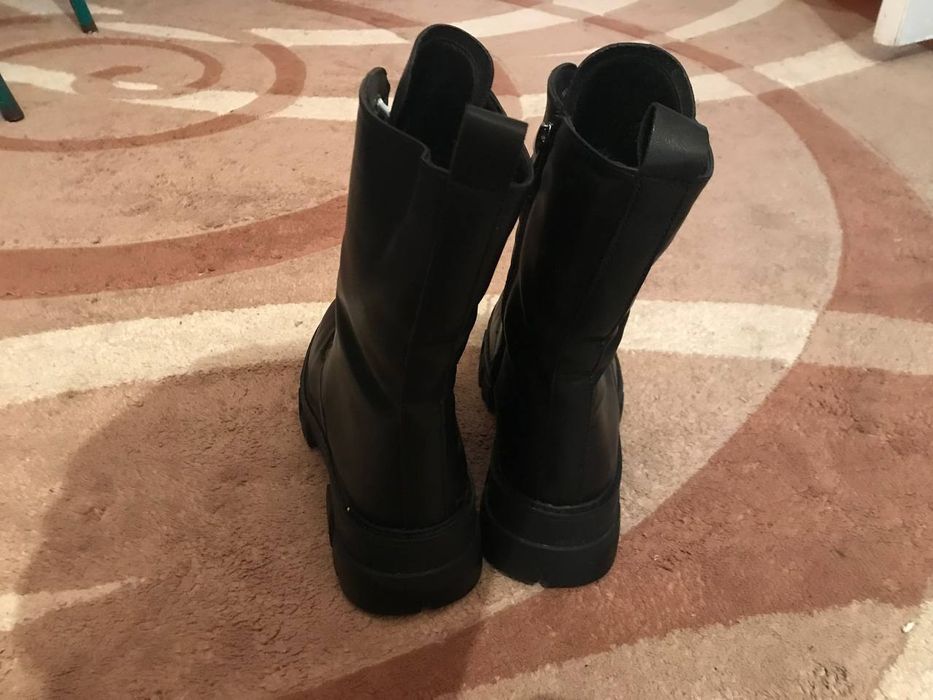 Берцы, 37 размер, белая шнуровка