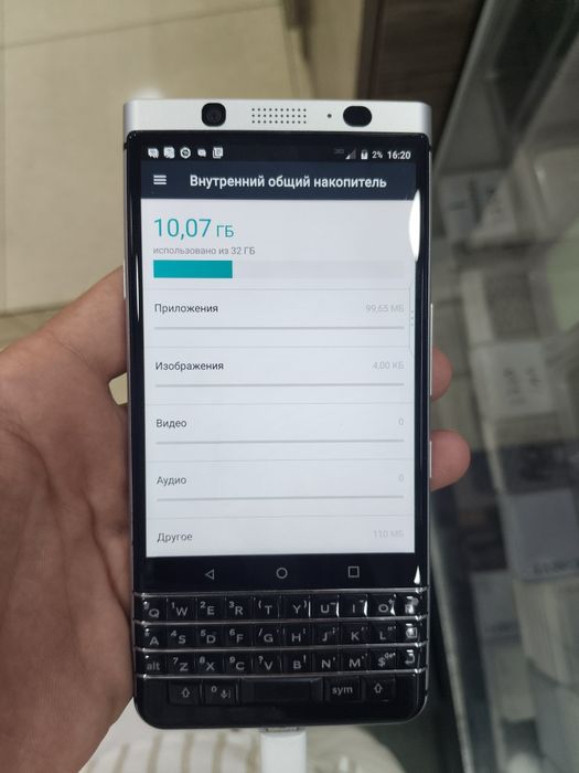 Blackberry KEYONE xotrasi 32gb rum karta