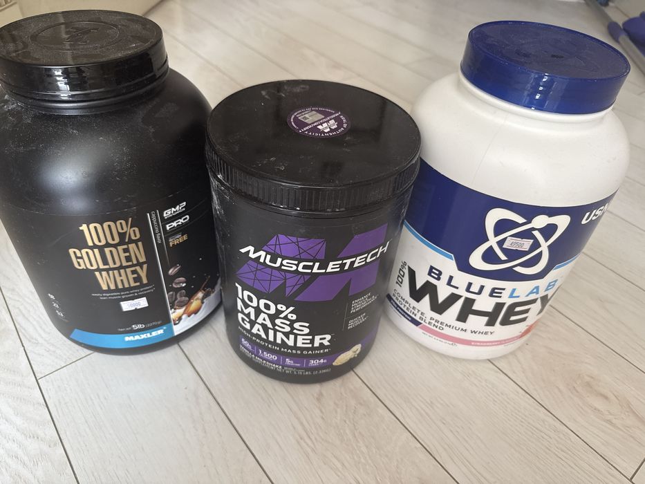 Пустые банки от протеина 4шт