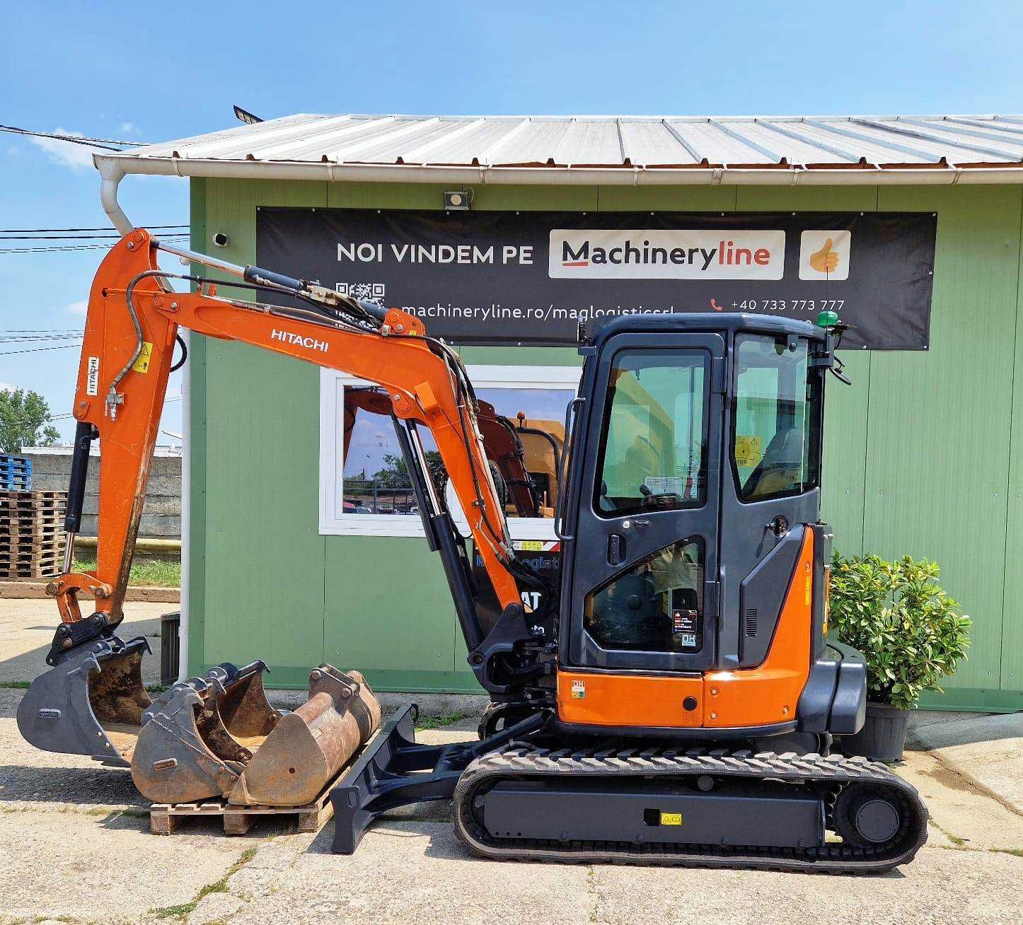 Mini-excavator 2.7t HITACHI ZX26, 2019, 1400h, cupla rapida
