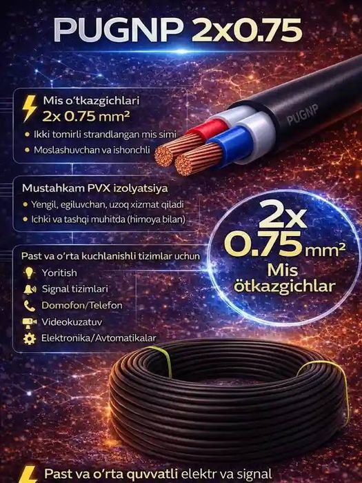 Монтажные электрические кабеля