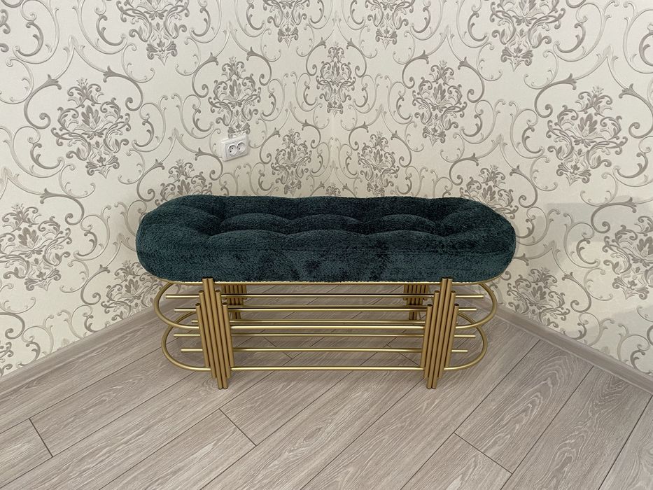 Обувница-пуфик для прихожей. Пуфик. Мебель для прихожей. Подобувник