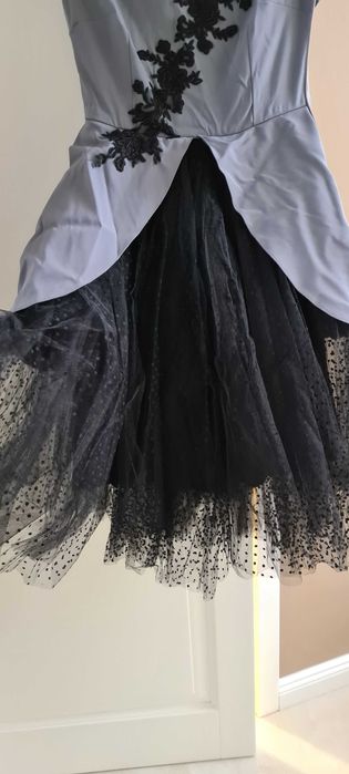 Rochie ocazie tulle cu buline